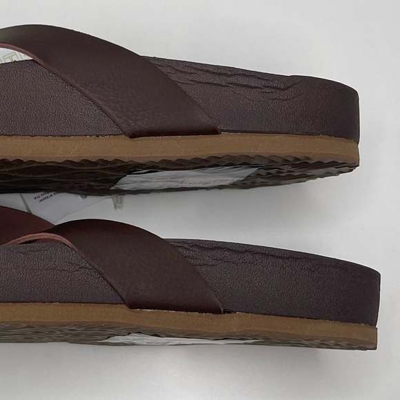 ONCAI Womens Flip Flops Comfortable Leather Strap Thong Sandal Brown Size 10 - Picture 11 of 11